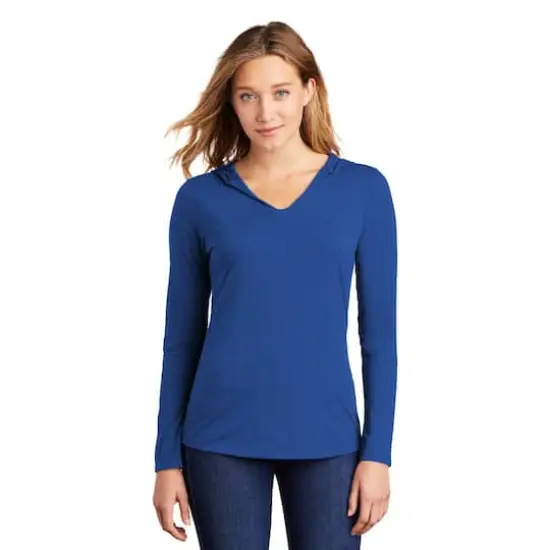 District&reg; Women's Perfect Tri&reg; Long Sleeve Hoodie Deep Royal {4}