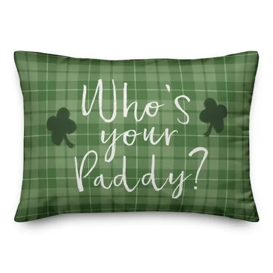 Who's Your Paddy St. Patrick's Day Throw Pillow {1}