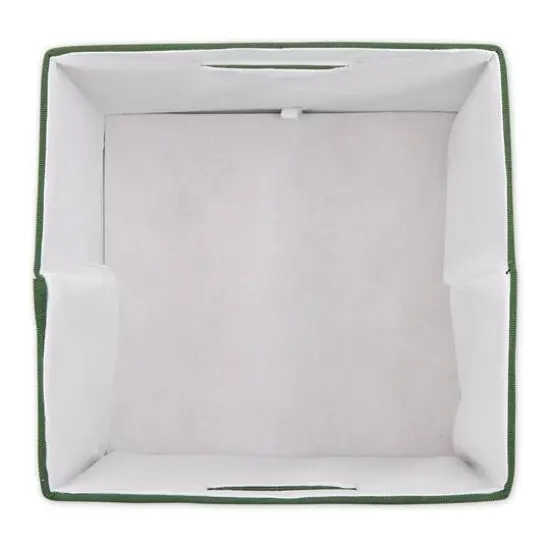 DII&reg; 13" Polyester Solid Storage Cube Hunter Green {5}