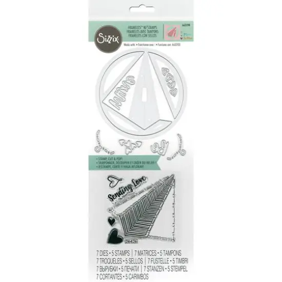 Sizzix&reg; Framelits&reg; Airplane Love Die & Stamp Set {1}
