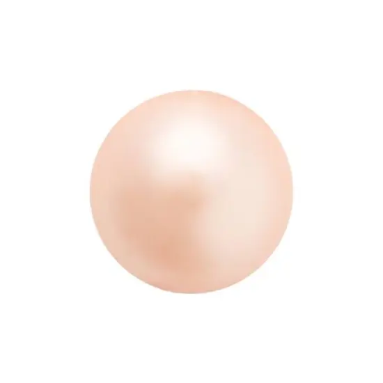 Preciosa Maxima 4mm Glass Nacre Pearls, 100ct. Peach {1}