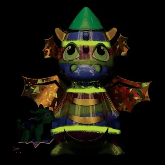 Creativity for Kids&reg; Dragon Glow in the Dark Sand Art {9}