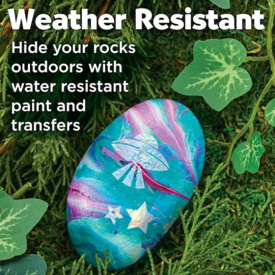 Faber-Castell&reg; Hide & Seek Paint Pour Rocks Kit {7}