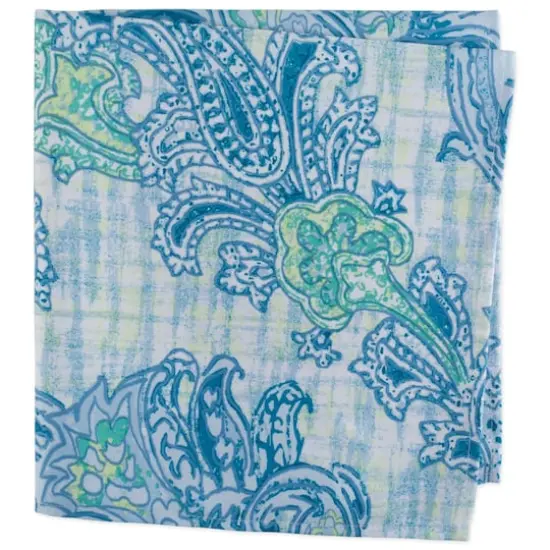 DII&reg; Blue Watercolor Paisley Print Outdoor Napkins, 6ct. {6}