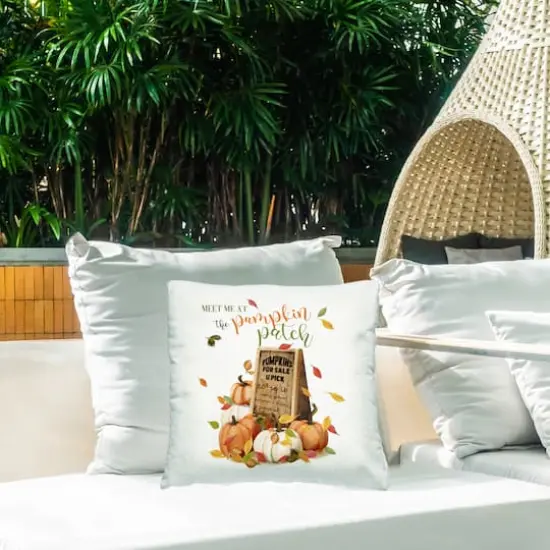 Stupell Industries Meet Me Pumpkin Patch Outdoor Printed Pillow {3}