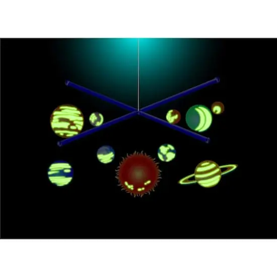 4M Glow-in-the-Dark Solar System Mobile Making Kit {4}