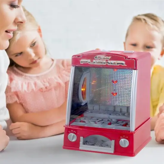 Toy Time Coin Pusher Miniature Classic Arcade Game {7}