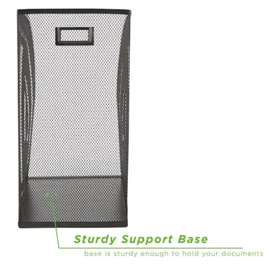 Mind Reader 2 Pack Black Jumbo Metal Mesh File Organizer {5}