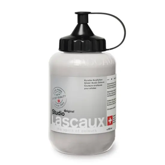 Lascaux Studio Acrylic Paint, 500mL 983 Tint White {1}