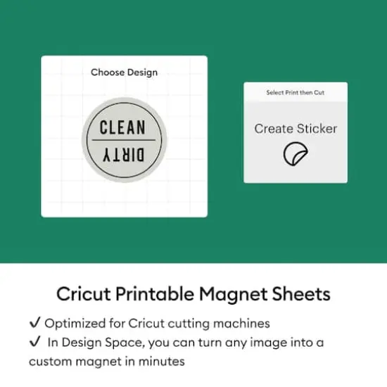 Cricut® 8.5" x 11" White Printable Magnet Sheets, 3ct. {7}