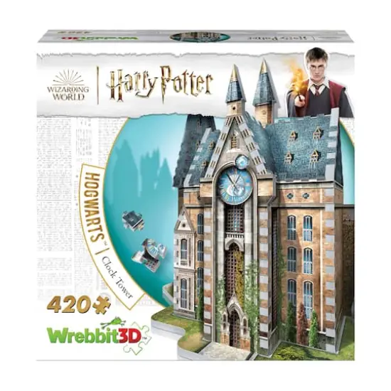 Harry Potter Collection - Hogwarts - Clock Tower 3D Puzzle: 420 Pcs {3}