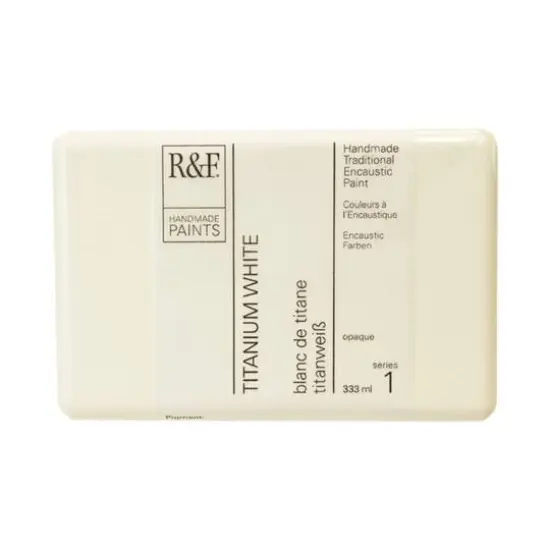 R&F&reg; Titanium White Encaustic Paint Cake, 333mL {1}