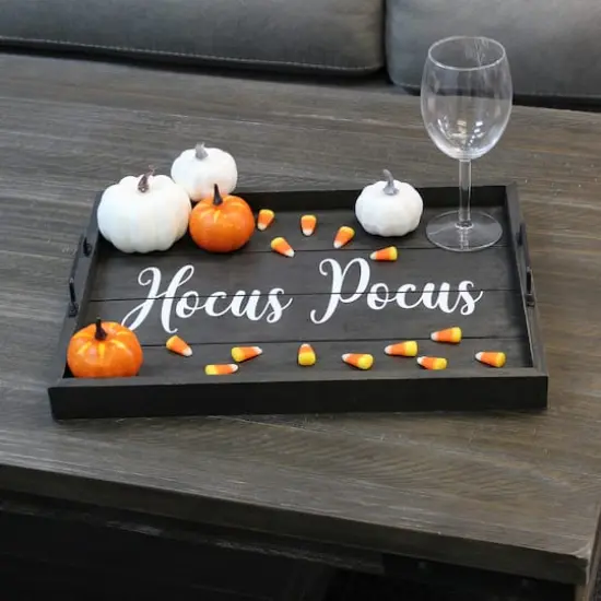 Elegant Designs&trade; 15.5" Hocus Pocus Serving Tray with Handles {5}