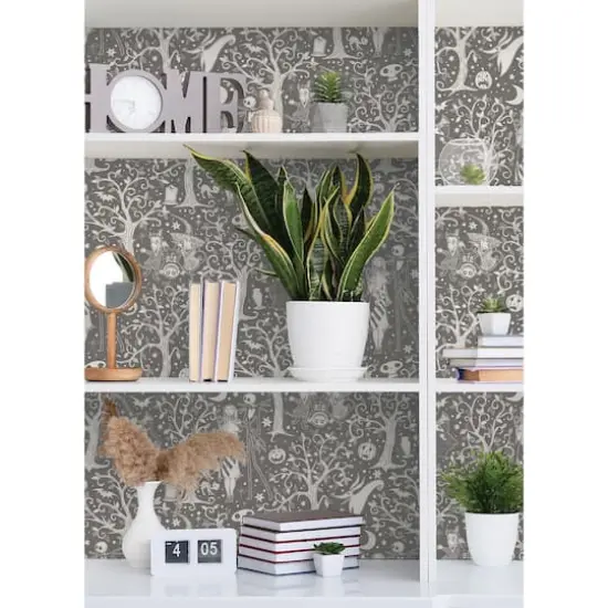 RoomMates Disney&reg; Tim Burton's The Nightmare Before Christmas Forest Peel & Stick Wallpaper Grey {5}