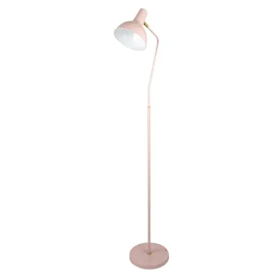 Hello Honey&reg; 65" Pink Round Metal Floor Lamp {1}