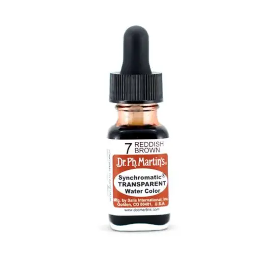 Dr. Ph. Martin's&reg; Synchromatic Transparent Watercolor, 0.5oz. 7 Reddish Brown {1}