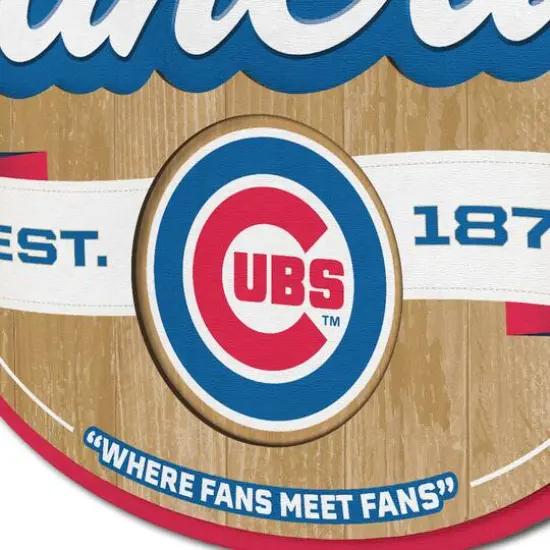 MLB Fan Cave Sign Chicago Cubs {6}
