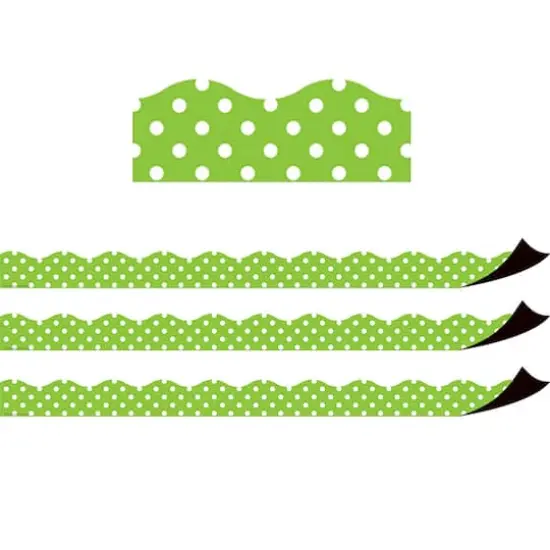 Teacher Created Resources&reg; Lime Polka Dots Magnetic Borders, 72ft. {4}