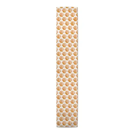 Shells Indoor/Outdoor Table Runner Orange Shells {1}