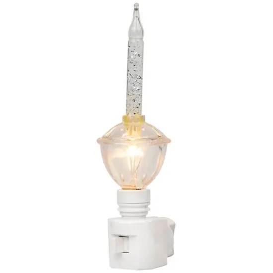 6.5" Clear Retro Style Christmas Bubble Night Light {7}