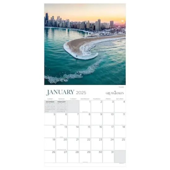TF Publishing 2025 Great Lakes Wall Calendar {6}