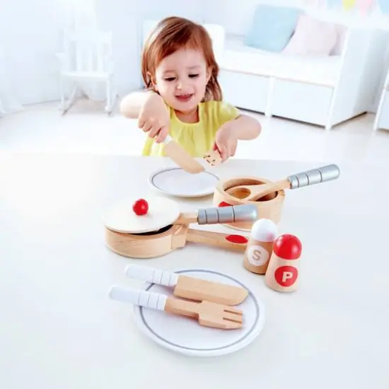 Hape Cook & Serve Kitchen Playset {8}