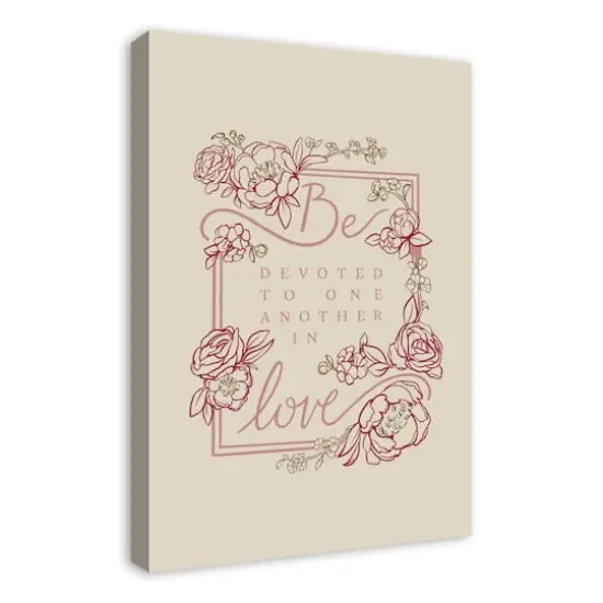 Be Devoted 20" x 30" Canvas Wall Art {3}