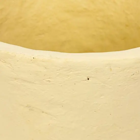 Hello Honey&reg; 11" Natural Decorative Handmade Paper Mache Planter with Handles {4}