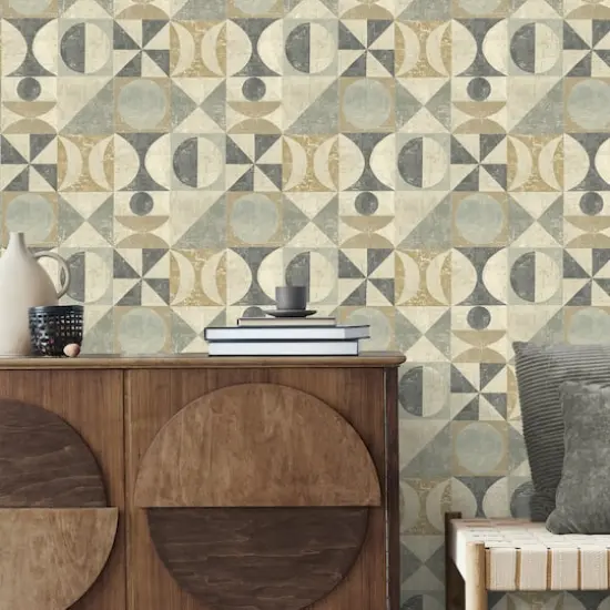 Surface Style Take Form Peel & Stick Wallpaper Pewter {6}