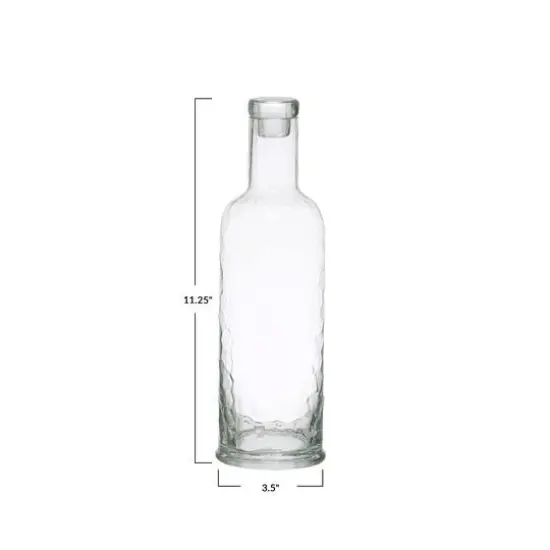 Hello Honey&reg; 32oz. Clear Hammered Glass Carafe {4}