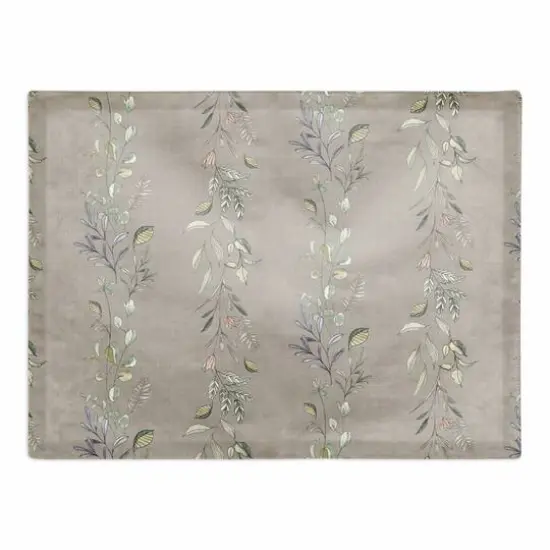 Vines Cotton Twill Placemat Gray {1}