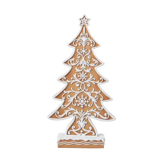 Glitzhome&reg; 14.5" Resin Christmas Tree Table Decor {7}