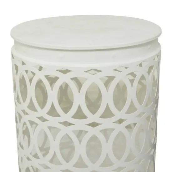 Multi Colored Metal Contemporary Accent Table, Set of 3" Set of 3" 23", 19", 15" {6}