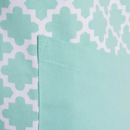 DII&reg; Aqua Lattice Print 2-Pocket Apron Assorted {11}