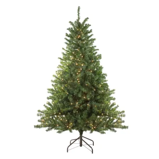 10ft. Pre-Lit Canadian Pine Artificial Christmas Tree, Clear Lights {1}