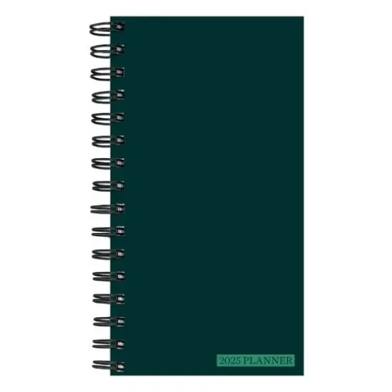 TF Publishing 2025 Deep Jade Small Weekly Monthly Spiral Planner {1}