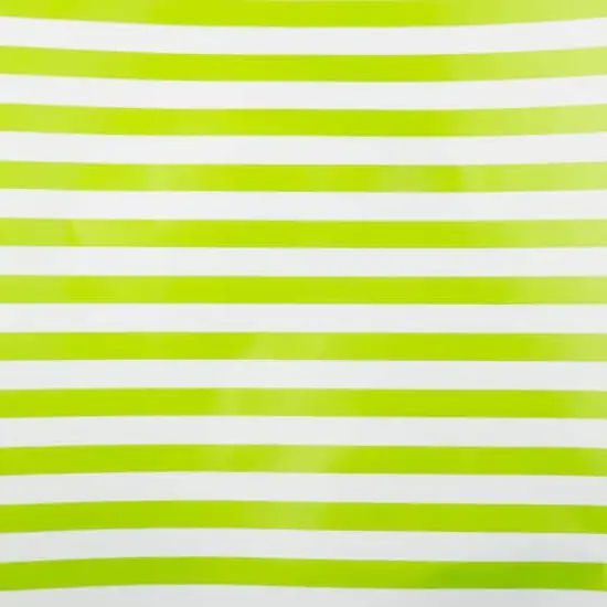 JAM Paper Striped Gift Wrap Lime Green and White {1}