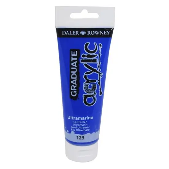 Daler-Rowney&reg; Graduate Acrylic Paint, 120mL 123 Ultramarine {1}