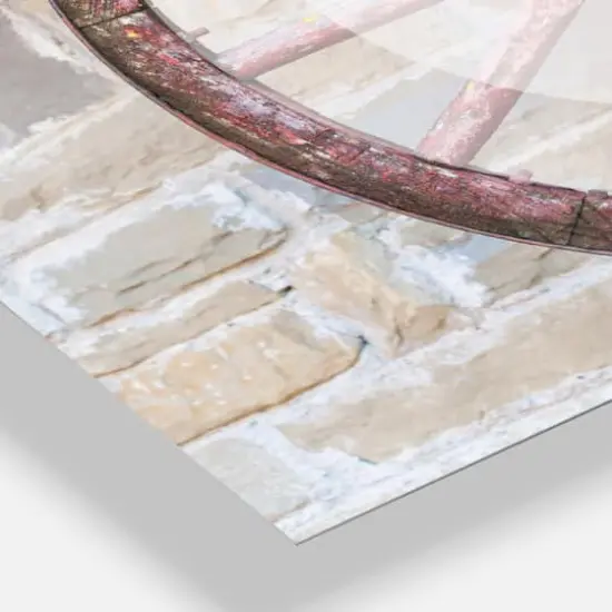 Designart 'Black And White Optical Illusion Modern Rectangular Wall Clock {4}