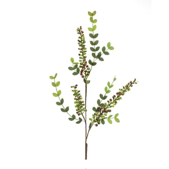 32" Variegated Red Berry Foliage Sprays, 6ct. {4}