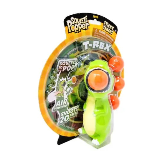 T-Rex Squeeze Popper with Sticky Target {3}