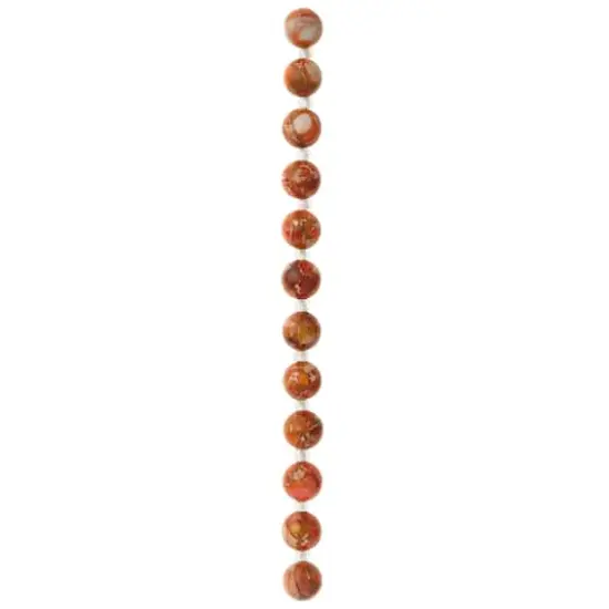 Orange Imperial Jasper Round Beads, 10mm by Bead Landing&trade; {4}