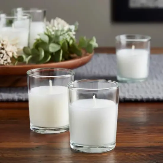 12 White Glass Votive Candles by Ashland&reg; Basic Elements&trade; {3}