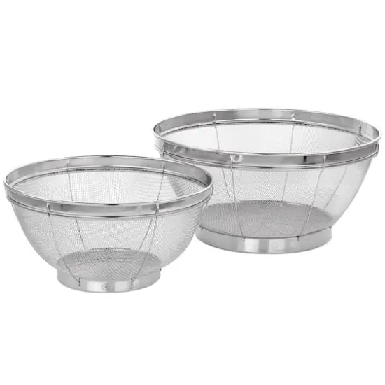Martha Stewart 2-Piece Stainless Steel Strainer Set {1}