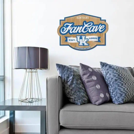 NCAA Fan Cave Sign Kentucky Wildcats {4}