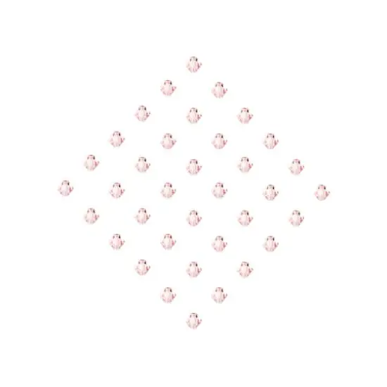 John Bead Preciosa 6mm Czech Crystal Rondelle Beads, 36ct. Light Rose {4}