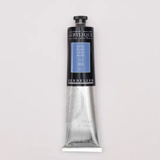 Sennelier Extra Fine Artists' Acrylic Paint, 200mL 365 Blue Light {1}