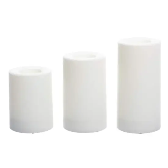 White 3-Pack LED Pillar Candles by Ashland&reg; {1}