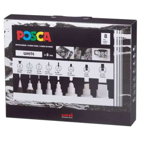 POSCA All White Paint Marker Set {3}