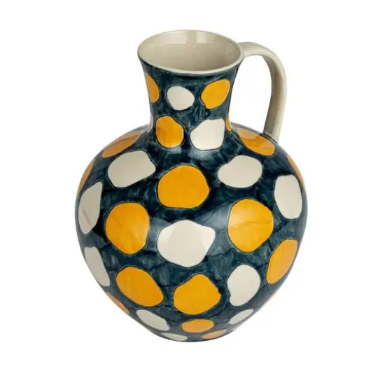 Hello Honey&reg; 10.5" Dotted Elegance Multicolored Stoneware Jug {1}